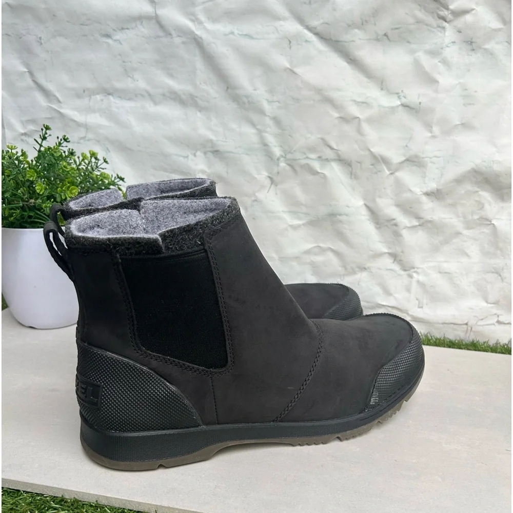 SOREL Ankeny II WP Leather Chelsea Boot black , men size 8.5 new
